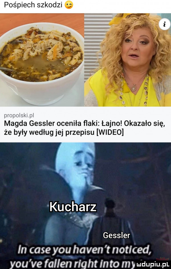 pr pr l l l l magda gessler oceniła flaki łajno okazalo się że byly według jej przepisu wideo kucharz gessler in case y-u haden tnotlced y-u ve fallen right in to my