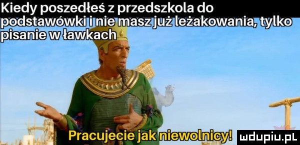 kiedy poszedł es z przedszkola do pp dsiawówk i i nie m acz już leżakowania pb ww tylko pracufeie jak niewolnicy ludu iu. l