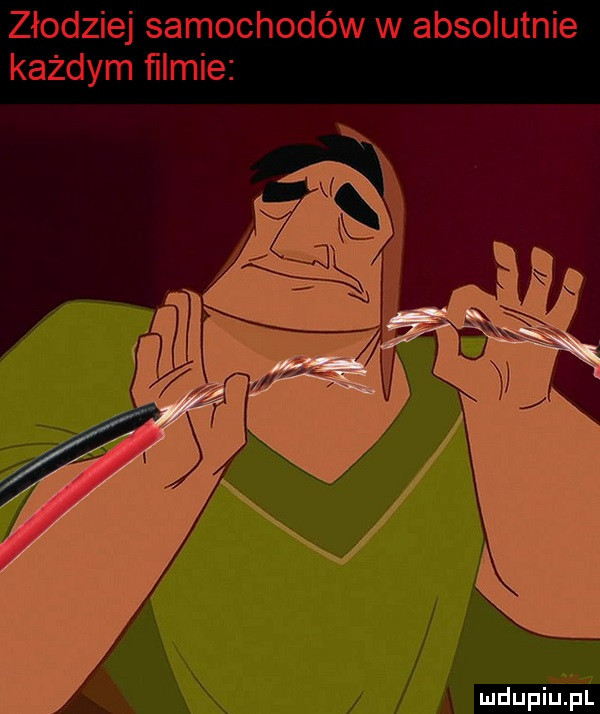 złodziej samochodów w absolutnie każdym ﬁlmie