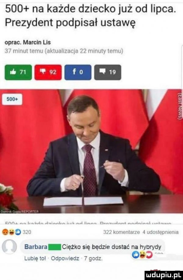 na każde dziecko już od lipca. prezydent podpisał ustawę oprac. marcin lis mm d w www w wy barbara ciężko się będzie dostać na hybrydy ubwetol ohp xedz    d