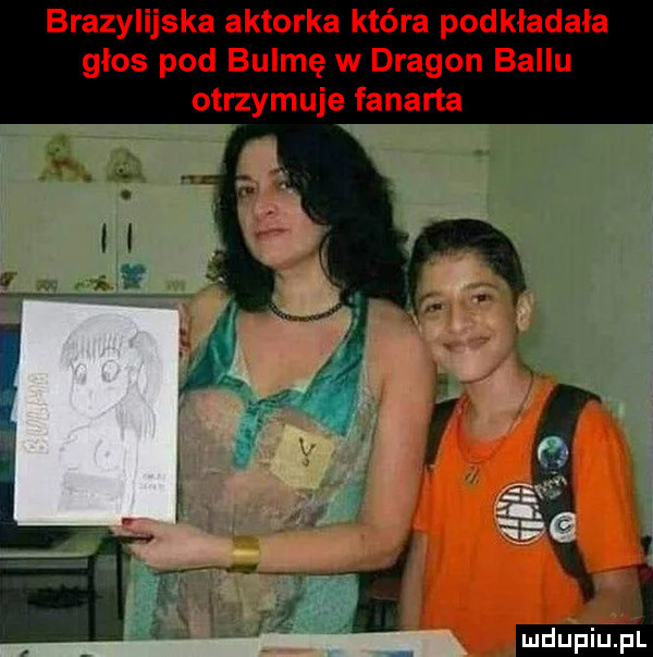brazylijska aktorka która podkładała głos pod burmę w dragon bellu otrzymuje fanarta