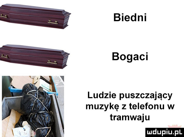 biedni bogaci ludzie puszczający muzykę z telefonu w tramwaju ludu iu. l