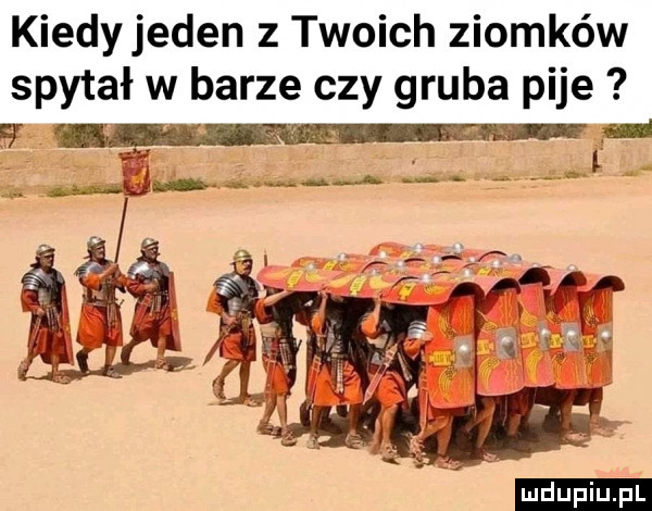 kiedyjeden z twoich ziomków spytał w barze czy gruba pije sf ludu iu. l
