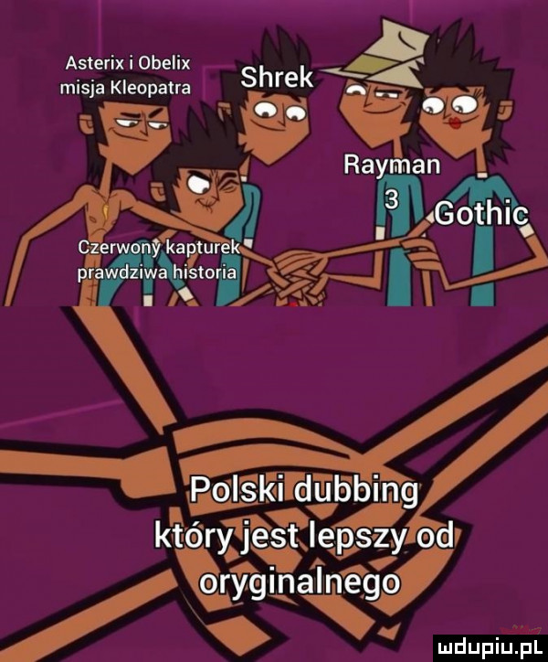 y asterix i obelix shrek misja kleopatra q q rg rayman. czerwony kap turek prawdziwa hismriarﬁh i l. u
