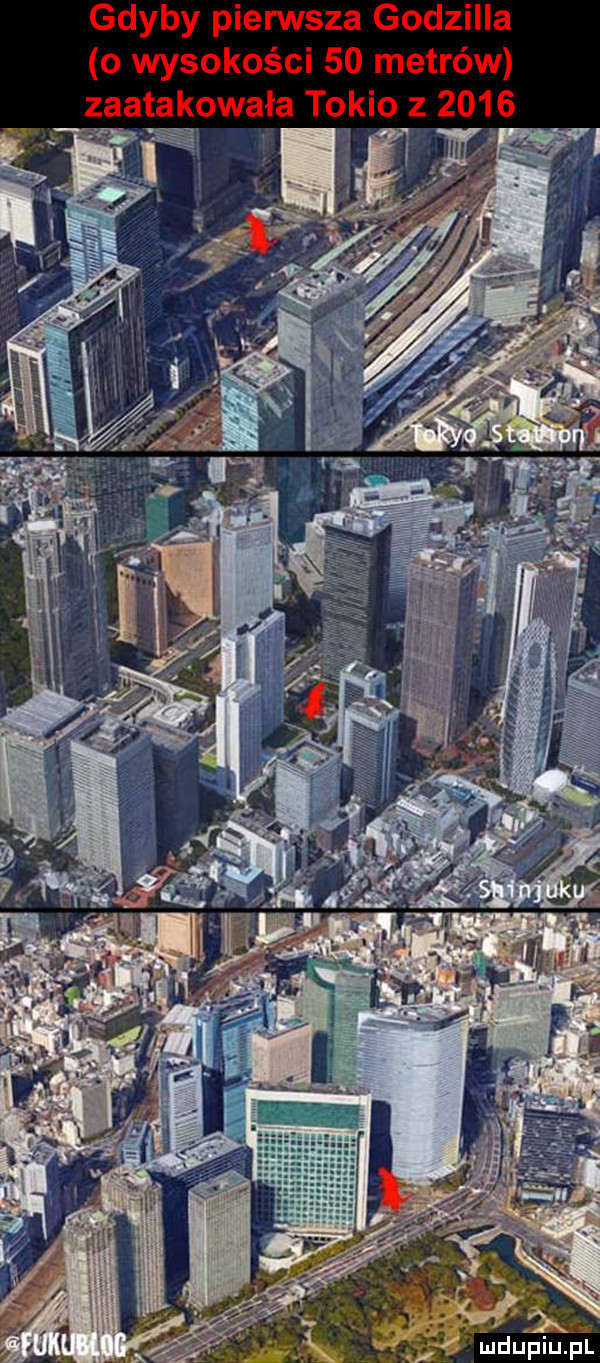 gdyby piensta godzilla o wysokości    metrów ąatakowała tokio z