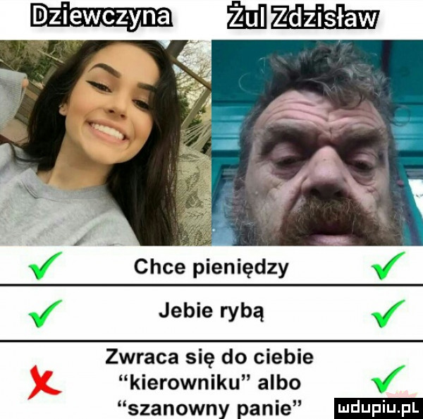 gin   mm chce pieniędzy jebie rybą zwraca się do ciebie kierowniku albo szanowny panie