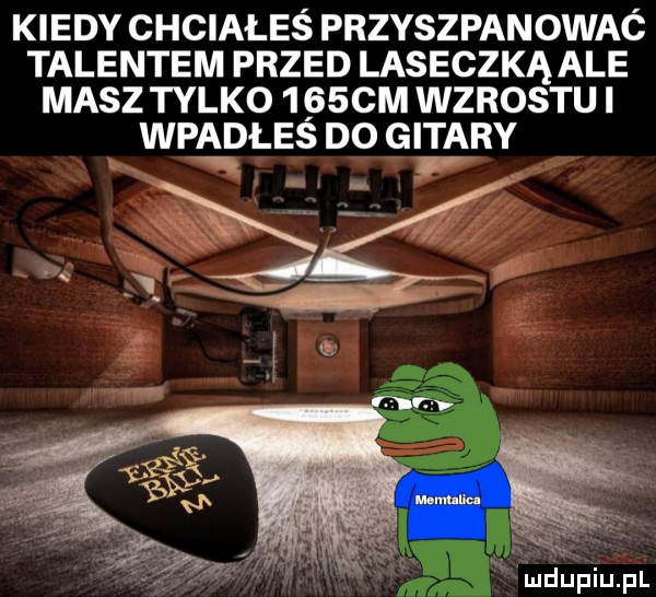 kiedy chciałes przyszpanowac talentem przed laseczką ale masz tylko      m wzrostu i wpądłes do gitary