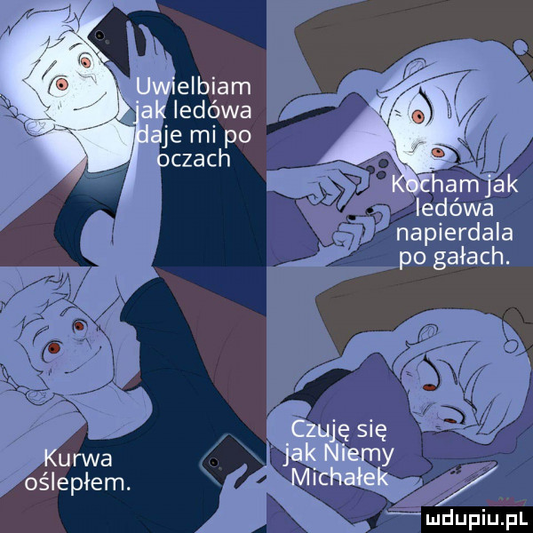 napierdala po gałach
