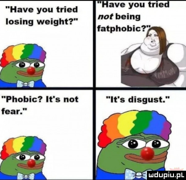 ave y-u triad not being fatphobic hace y-u triad lising wright phobic it s no flar it s disgust