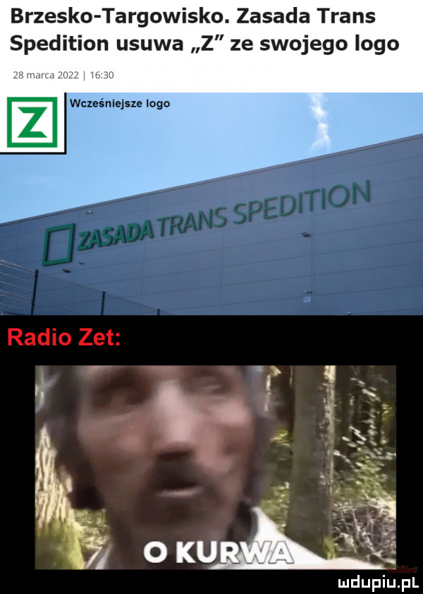 brzesko targowisko. zasada trans spedition usuwa z ze swojego logo wczas nlejsze logo