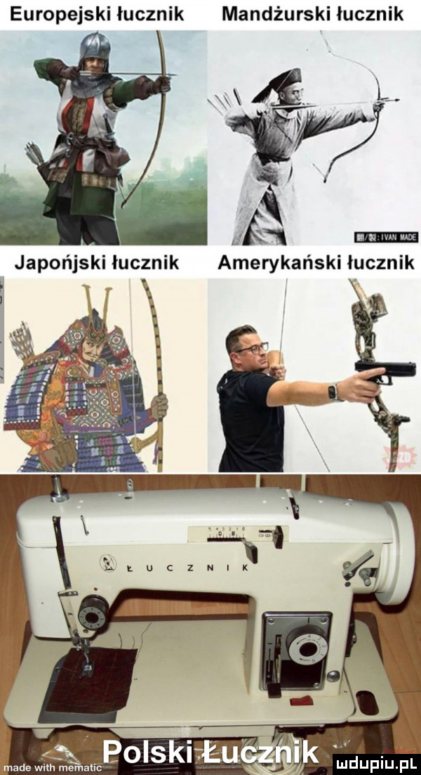 europejski łucznik mandżurski łucznik amerykański iucznik