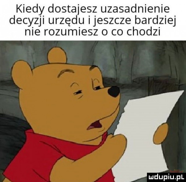 kiedy dostajesz uzasadnienie decyzji urzędu ijeszcze bardziej nie rozumiesz o co chodzi