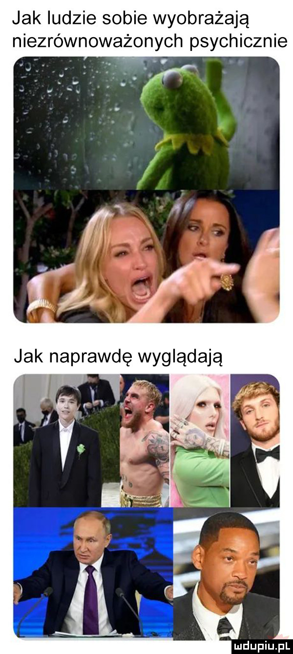 jak ludzie sobie wyobrażają niezrównoważonych psychicznie