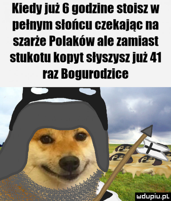 kiedy iuż   godzine stoisz w nełnvm słońcu czekaiac na szarże polaków ale zamiast siulmlu komu słvszvsz iuż    raz bagurouzice mdupiepl