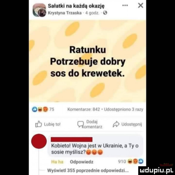 sałatki na kazda okazje k  ratunku potrzebuje dobry sos do krewetek. kuhmlu www psi w uklmme a tyn ozn myshsn