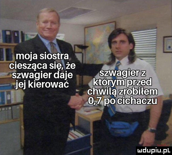 w moja siostra eiesząca się że szwagier daje jej kierować