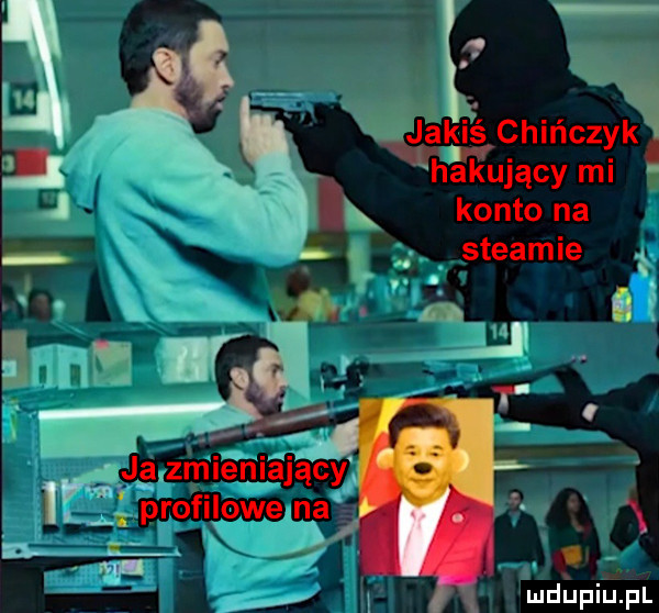 jakiś chińczyk hakujący mi konto na steamie ja zmieniający. vw. abakankami i. profilowe na fe m