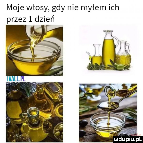 moje włosy gdy nie myłem ich przez   dzień   s mdupiupr