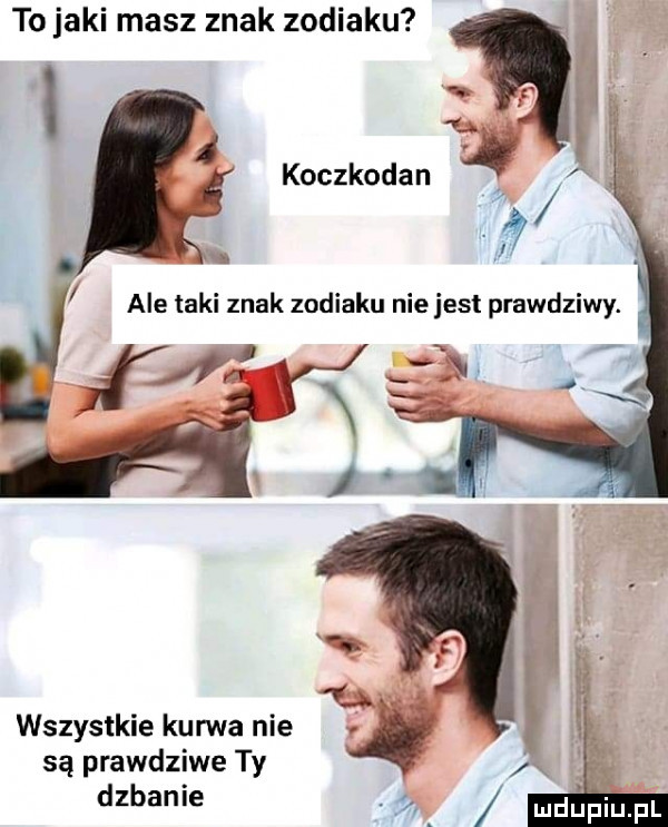 to jaki masz znak zodiaku wszystkie kurwa nie są prawdziwe ty dzbanie