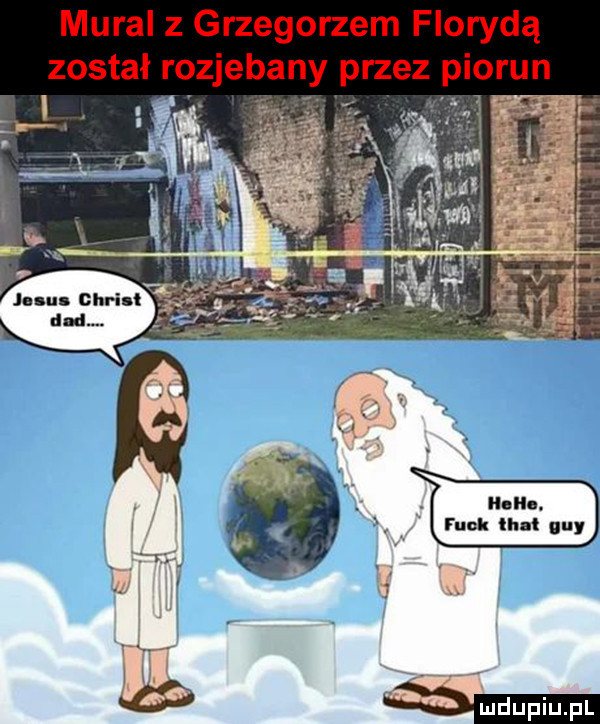 mural z grzegorzem florydą został rozjebany przez piorun