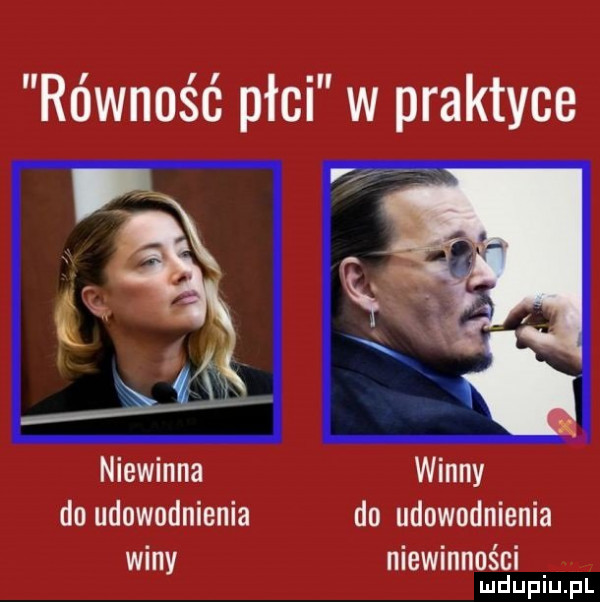 równość płci w praktyce niewinna winny do udowodnienia do udowodnienia winy niewinności