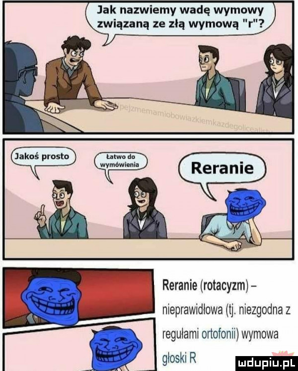 jak nazwiemy wadę wymowy związaną ze złą wymową r reranie rotacyzm nieprawidłowa tj. niezgodna z regułami ortofonh wymowa wm