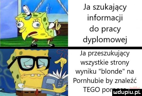 ja szukający informacji do pracy dyplomowej ja przeszukujący wszystkie strony wyniku blonde na pornhubie by znaleźć tego po
