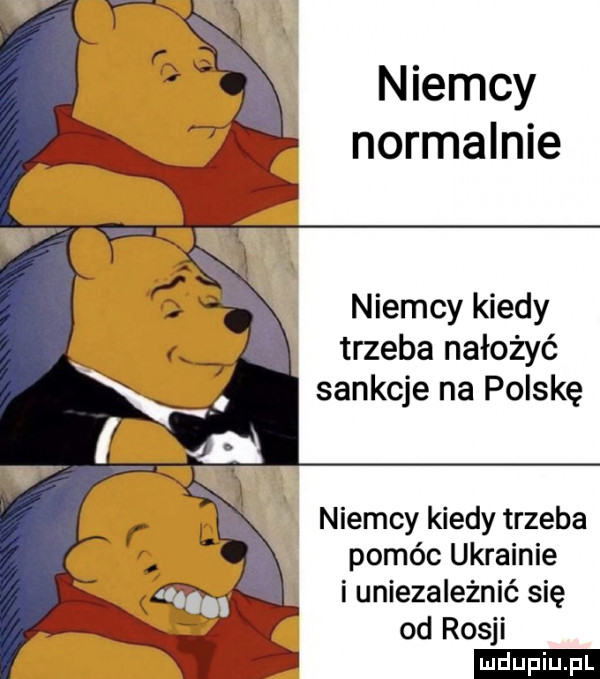 niemcy normalnie niemcy kiedy trzeba nałożyć sankcje na polskę niemcy kiedy trzeba pomóc ukrainie i uniezależnić się od rosji ludu iu. l