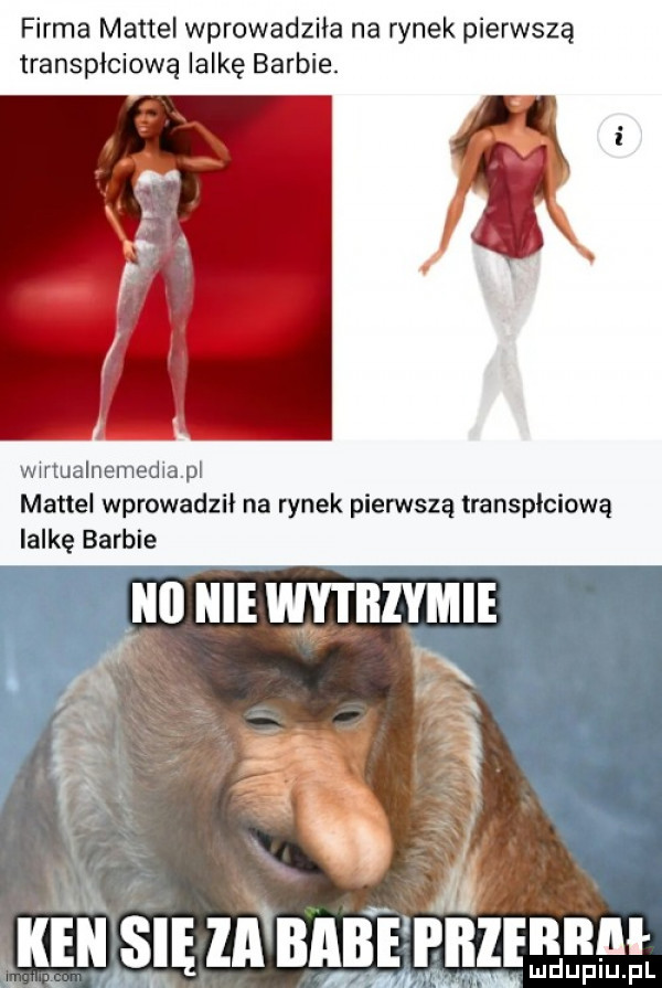 firma mattel wprowadziła na rynek pierwszą transpłciową lalkę barbie. wumalnemediapl mattel wprowadzii na rynek pierwszą transpłciową lalkę barbie ma. ken sci mun baza mai in wai. wmdupiu. pl