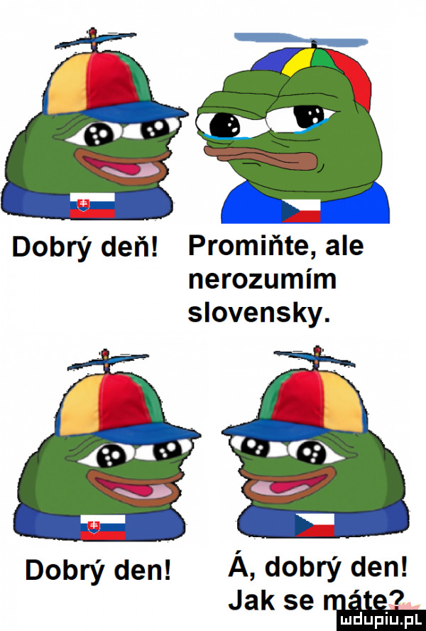 dobry dań promińte ale nerozumim slovensky. dobry den a dobry den hyrna