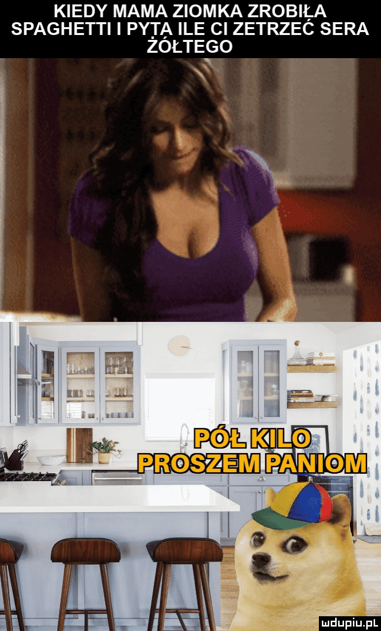 kiedy mama ziomka zrobila spaghetti i pyta ile ci zetrzec sera zołtego