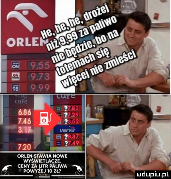 orlenistawia nowe wvswieylacze. ceny za litr paliwa powyżej    zl