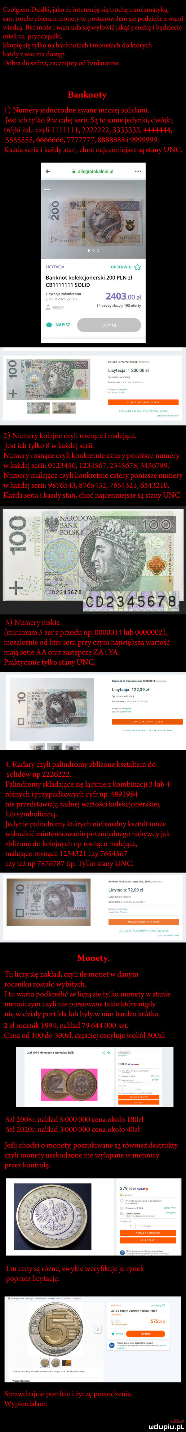 egmlumhue m banknot kolekqunelski     pln z ce i h ich solid u   r     mnmmammu           cd          o