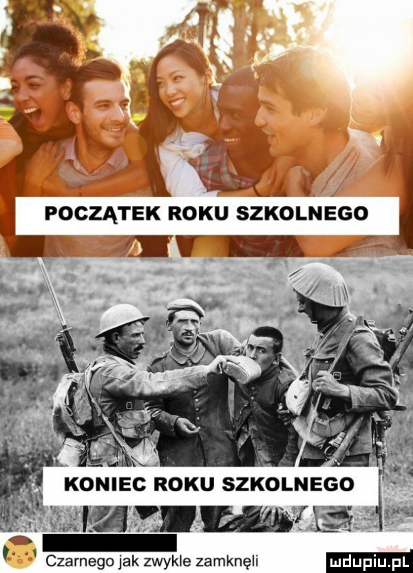 ﬁr h x. foczątek roku szkolnego it fu czarnego jak zwykle zamknęli w