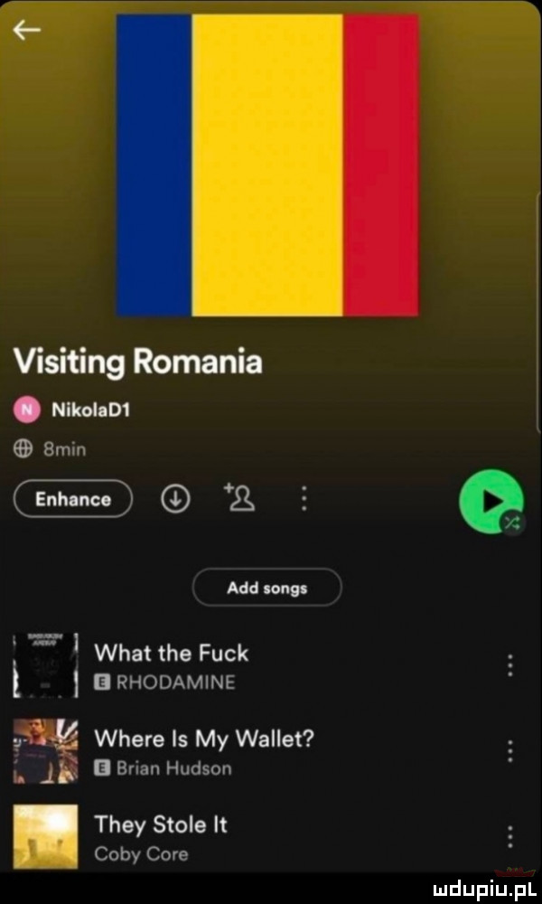 visiting romania. nikohdi  min d gs mów wiat tee funk l ll rhodamine where is my wallot l jr ﬂbrian hudson they stole it coby core