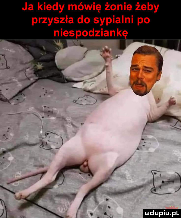 ja kiedy mówię żonie żeby przyszła do sypialni po niespodziankę qx