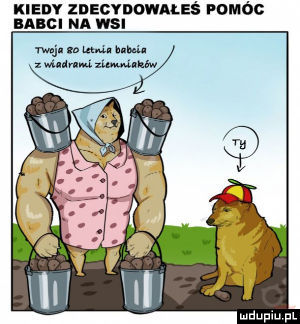 kiedy zdecydowałeś pomóc babci na wsi