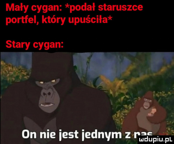 mały cygan podał staruszce portfel który upuściła stary cygan