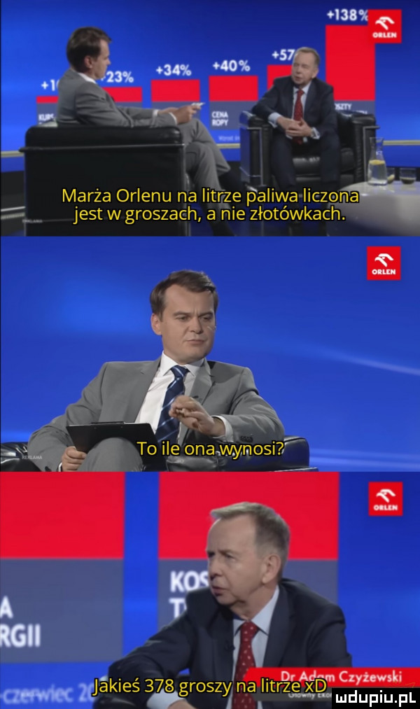 i j   ń. a wy. q    ęeśę. marża orlenu na litrze paliwa liczorﬁﬁ z jest w groszach a nie złotówkach to ile ona wykosi f a rg i zljakieś     groszy na litrze xd i u i mdupiu. pl