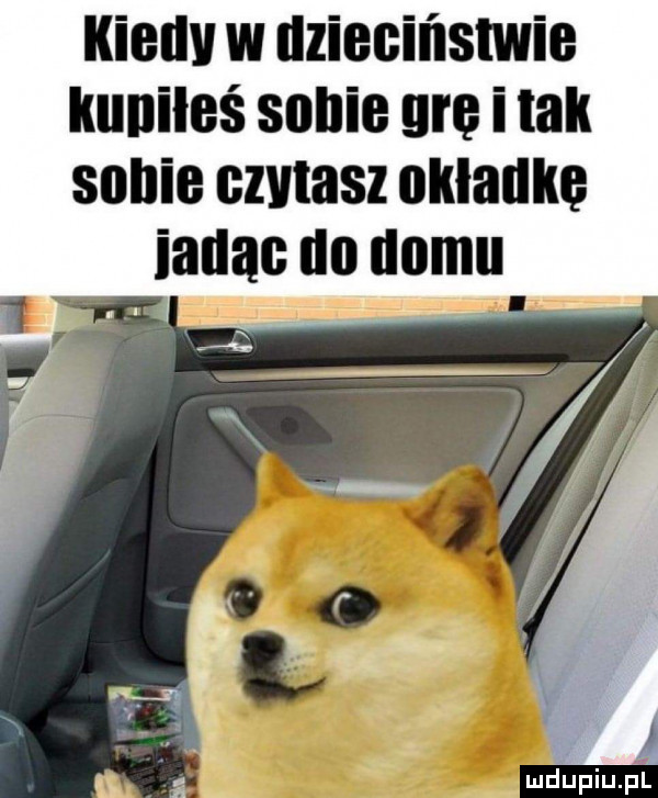 kiedy w dzieciństwie kuliłeś sunie un i tak sobie czytasz okładkę g ę l   i it i mdupiu il