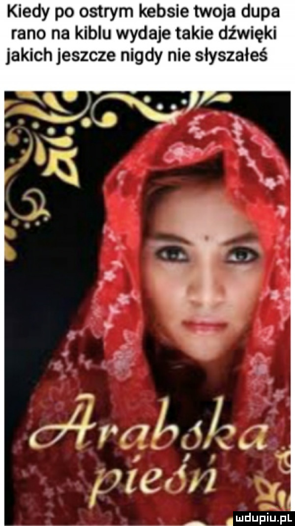 kiedy po ostrym kebsie twoja dupa rano na kiblu wydaje takie dźwięki jakich jeszcze nigdy nie słyszałeś
