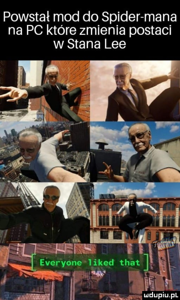 powstał mod do spider mana na pc które zmienia postaci w stana lee everyone likud at i f  nw           n    wdupiu pl