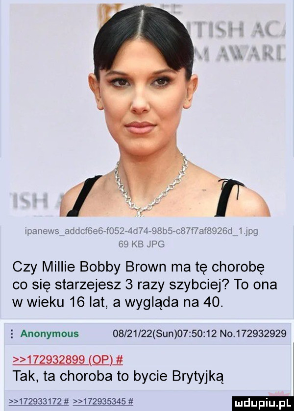 mwmw n thqgjos hf cmnarsmea   mg   kb jf u czy milcie bobby brown ma tę chorobę co się starzejesz   razy szybciej to ona w wieku    lat a wygląda na   . e anonymous          sun          no           mwwmm tak ta choroba to bycie brytyjką                     ﬂ