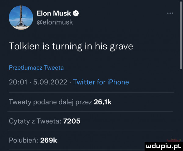 egon munk. elonmusk tolkien is turning in his grave przetłumacz tweeta                 twitter for iphone tweety podane da ej przez     k cytaty z tweeta      polubień    k