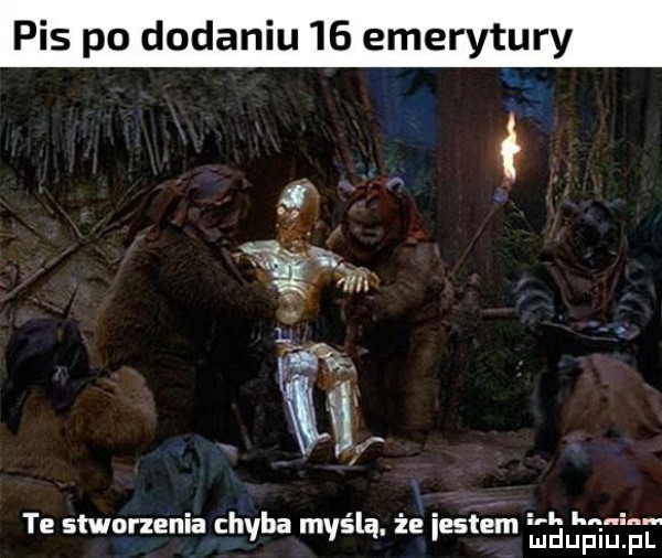 pis po dodaniu    emerytury śśimx te stworzenia chyba myślą że iestem