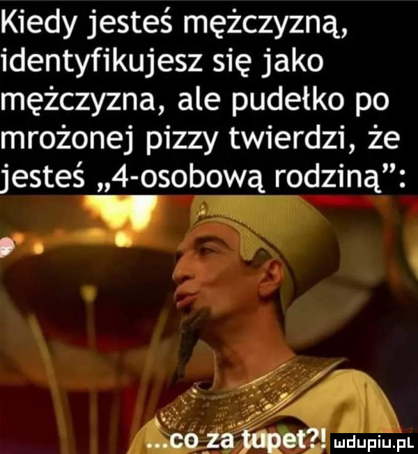 kiedy jesteś mężczyzną identyfikujesz się jako mężczyzna ale pudełko po mrożonej pizzy twierdzi że jesteś   osobową rodziną d o wm