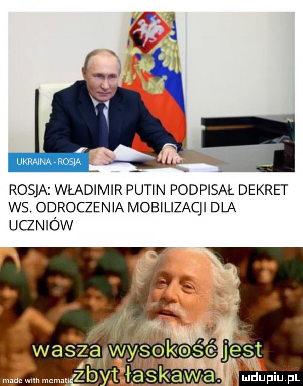 ukraina rosja rosja władimir putin podpisał dekret ws. odroczenia mobilizacji dla uczniów