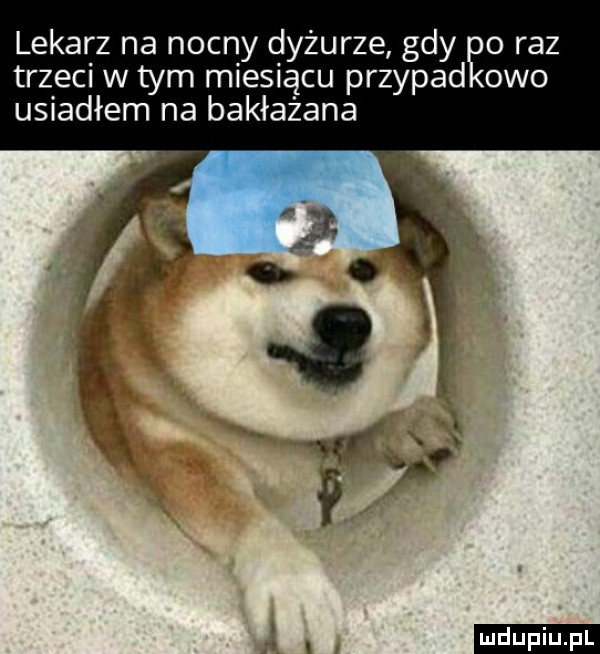 lekarz na nonn y dyżurze gdy oraz trzeci w tym miesiącu przepad owo usiadłem na bakłażana
