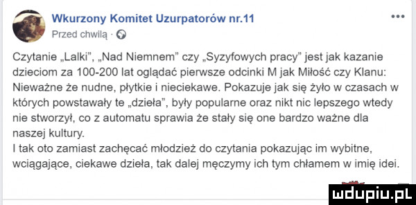 wkupiony komitet uzurpamrów nr    przed cnwua czytan a   afk nad nwemnam czy syzyfowych pracy jasi jak kazams dzlsmom za         lat og adze wam sie odclnkl m jak mesa czy klanu nieważne ża nudna płytkie nieciekawe. pokazuje jak swą żem w czasach w których powszawary le dzlela. obry popularne oraz mel mc wepszago wtedy nie slworzyﬁ oo z automatu sprawia ze stew się one bardzo ważna ma nasze konury. hak clo zanussi zachęcać młodziez do czy aaa pokazując mu wymme. wciągające. ciekawe dzieła tak dała męczymy ich tym edamem w mę do