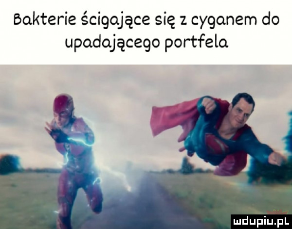 bakterie ścigające się z cyganem do upadającego portfela